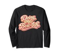 Dando lo Mejor de mí, Humor Perezoso, sarcástico, Baja batería Social Manga Larga