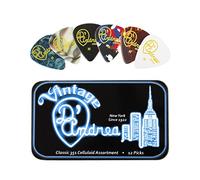 D'Andrea Classic Shell Paquete de 12 selecciones de la guitarra Negro