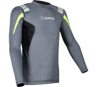 DANE Camisa funcional de manga larga, gris/amarillo, Talla L