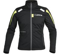 DANE Freya 2 Chaqueta textil Softshell Midlayer, negro/amarillo, Talla L