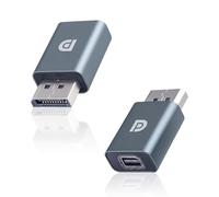 Danfetsoy Adaptador DP a Mini DP, adaptador DisplayPort macho a Mini DisplayPort hembra, conector de extensión DP a Mini DP adecuado 4K a 60Hz para tablet, MacBook, PC de video, portátil, TV y más