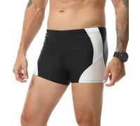 Danfiki Bañador de piscina para hombre, playa, bóxer, pantalones cortos, Negro , XL