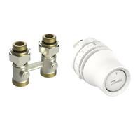 Danfoss Redia 015G5132 - Juego Combinado de termostato para radiador + válvula Recta para radiador con conexión a Suelo y válvula M30