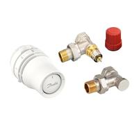 Danfoss Redia 015G5151 - Termostato para radiador + válvula RA-N en Esquina y Rosca de Retorno RLV-S, para radiador con conexión Lateral