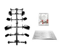 DANftxENX Espejos retrovisores de plástico para Coche teledirigido a Escala 1/10, compatibles con derrapes Todoterreno en Carretera(Black)