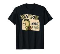 Dang Monday Ya Rana con Café Humor Oscuro Lunes Camiseta