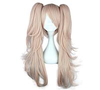 Dangan Ronpa Enoshima Junko peluca larga de cola de caballo disfraz de Cosplay Danganronpa pelo sintético resistente al calor pelucas de Cosplay para mujer