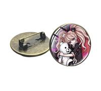 Danganronpa - Broche para cosplay, cúpula de cristal, chapado en bronce, chapado en plata, para ropa, mochila, accesorios de decoración, regalos para fanáticos