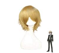 Danganronpa Togami Byakuya Cosplay Pelucas Cortas Mullidas Capas Pelo sintético Disfraces de Halloween Fiesta Pelucas + Peluca Cap