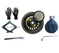 D'ANGELO 1988 Kit de rueda de repuesto 19" compatible con @udi A6/A6 Avant con Cric, llave y bolsa