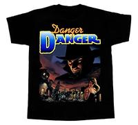 Danger Danger Naughty and Rock America Short-Long Sleeve New Black T-Tshirts Camisetas y Tops Black(Small)
