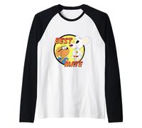 Danger Mouse & Penfold Best Mate Retro Camiseta Manga Raglan