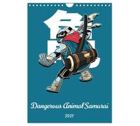 Dangerous Animal Samurai (Wall Calendar 2027 DIN A4 portrait), CALVENDO 12 Month Wall Calendar: Experience the wild fusion of animals and samurai ... fascinating images of dangerous creatures.