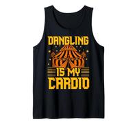 Dangling is my Cardio Circus Carnival Party Staff Payaso Camiseta sin Mangas