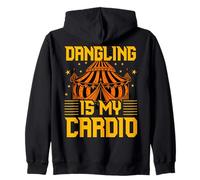 Dangling is my Cardio Circus Carnival Party Staff Payaso Sudadera con Capucha