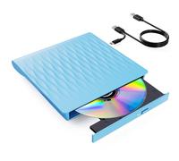 DANGZW Lector DVD CD Externo para PC, USB 3.0 Tipo C Delgada y Portátil CD/DVD +/- RW ROM, Grabadora DVD CD Externa para Ordenador Portátil, Windows 11/10/8/7/XP/Vista, Linux y MacOS