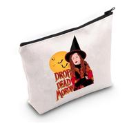 Dani Dennison - Bolsa de maquillaje Danielle Gifts Hocus Witch Gifts Drop Dead Moron Winifred Sanderson con cremallera, Drop Dead Reino Unido