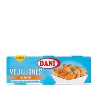 DANI MEJILLONES ESCABECHE PACK-3 X RO85 ML
