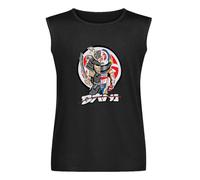 Dani Pedrosa Samurai - Camiseta de algodón con estampado de samurái para hombre, ropa de calle Harajuku, camiseta sin mangas para hombre, cuello redondo, 100% algodón, camiseta unisex sin mangas,