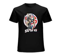 Dani Pedrosa Samurai - Camiseta estampada para niños, camiseta de algodón de moda para hombre, ropa de calle Harajuku, camisetas de manga corta, color negro, Negro, 3XL