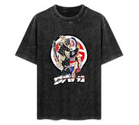 Dani Pedrosa Samurai Mens Funny Unisex T-Shirts Graphic Print Black tee XXL