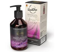 DaniChou® Aceite de Masaje Amyris-Lavanda, 250ml con aceite de jojoba y aceite de almendras, 100% cosmética natural, aceite de masaje con aroma relajante y floral | Sin colorantes ni conservantes