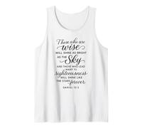 Daniel 12 3 Aquellos Que Son sabios brillarán oración en versículo bíblico Camiseta sin Mangas