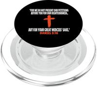 Daniel 9:18 Versículos de la Biblia Escritura PopSockets PopGrip para MagSafe