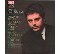 Daniel Barenboim / English Chamber Orchestra - ASD 2434 DANIEL BARENBOIM Mozart Piano Concertos 14 and 15 English Chamber LP