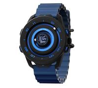 Daniel Gorman Reloj magnético para hombre, único, analógico, sin mano, con planeta giratorio, diseño de estación espacial de ciencia ficción, cuarzo japonés, 42 mm, rodamiento de bolas, reloj de