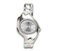 Daniel Gorman Y2K - Reloj de pulsera de cuarzo para hombre, resistente al agua, arte surrealista, reloj de pulsera de cuarzo retro original, plateado, Morden