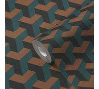 Livingwalls Papel pintado de diseño Daniel Hechter - Papel pintado no tejido con diseño gráfico - 10,05 m x 0,53 m - Azul, verde, negro, rosa, metálico - Fabricado en Alemania - 781502