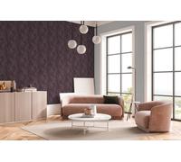 Daniel Hechter Papel Tapiz No Tejido Con Patrón Geométrico Y Acentos Metálicos