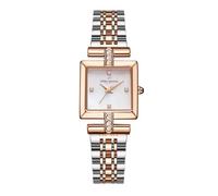 Daniel Hechter Paris Cambon Collection - Reloj de lujo para mujer con esfera cuadrada, detalles de cristal y correa de acero inoxidable, multicolor, Moderno y lujoso