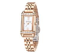 Daniel Hechter Paris Louvre Collection DHW2006 - Reloj para mujer con esfera cuadrada e índices romanos, pulsera de acero inoxidable, multicolor, Clásico