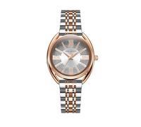 Daniel Hechter Paris Neuilly Collection - Reloj analógico para mujer, índices romanos, esfera redonda brillante y correa de acero inoxidable, gris