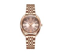 Daniel Hechter Paris Neuilly Collection - Reloj analógico para mujer, índices romanos, esfera redonda brillante y correa de acero inoxidable, oro rosa, Moderno