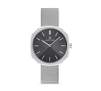 Daniel Klein Fiord DK.1.12651-4 - Reloj de pulsera para mujer, esfera negra y correa plateada, IPS, pulsera