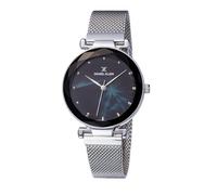 Daniel Klein Reloj analógico para Mujer con Esfera Negra, DK11873-6, Plateado, Pulsera