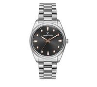 Daniel Klein Reloj de pulsera para mujer prémium (DK.1.13009), esfera y caja de 34 mm, correa de acero inoxidable de 18 mm., Negro