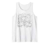 Daniel & Lion's Den - Niños Fe Colorear Biblia Historia Arte Camiseta sin Mangas