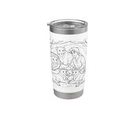 Daniel & Lion's Den - Niños Fe Colorear Biblia Historia Arte Vaso térmico de acero inoxidable de doble pared