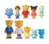Daniel Tiger's Neighborhood Friends & Family Figure Set (10 Unidades) Incluye: Daniel, Friends, Dad & Mom Tiger, Tigey & Exclusive Figure Pandy [Amazon Exclusive]
