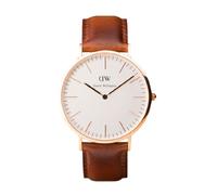 Daniel Wellington 0106DW Reloj Analógico para Hombre de Cuero Marrón