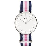 Daniel Wellington Clásico Southampton Azul Rosa Correa de Tela 36mm Reloj Mujer