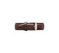Daniel Wellington Classic Bristol, Correa Reloj Marrón/Plateado, 18mm, Cuero, para Mujer y Hombre