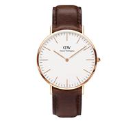 Daniel Wellington Classic Bristol Tono Oro Rosa Marrón Tira Hombre Reloj 0109DW