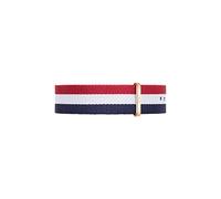 Daniel Wellington Classic Cambridge, Correa Azul-Rojo-Blanco/Oro Rosado, 20mm, NATO, para Hombre