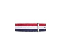 Daniel Wellington Classic Cambridge, Correa Reloj Azul-Rojo-Blanco/Plateado, 20mm, NATO, para Hombre
