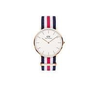 Daniel Wellington Classic Canterbury, Reloj Azul-Blanco-Rojo/Oro Rosado, 40mm, NATO, para Hombre